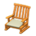Artful chair's Orange wood variant