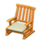 Artful Chair (Orange Wood - White) NH Icon.png