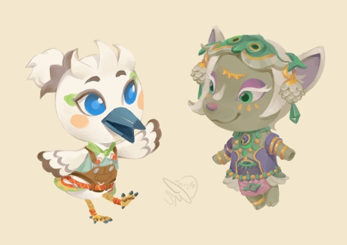 Tulin and Mineru by SunnieMunch