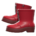 Lace-up boots's Red variant