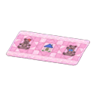 Mom's playful kitchen mat