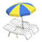 Beach Chairs with Parasol (White - Blue & Yellow) NH Icon.png