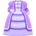 Fashionable royal dress's Purple variant