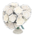 Heart-shaped bouquet's White variant