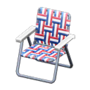 Lawn Chair (Red, White & Blue) NH Icon.png