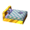 Modern Bed (Gold Nugget - Green Plaid) NL Model.png