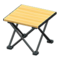 Outdoor Folding Table (Black - Light Brown) NH Icon.png