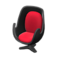 Artsy Chair (Black - Red) NH Icon.png