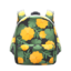 botanical-print backpack