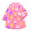 dotted raincoat