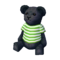 Giant Teddy Bear (Black - Green-Stripe Shirt) NL Model.png