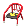 Baby Chair (Red - Paw Print) NH Icon.png