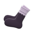 Lace Socks (Black) NH Icon.png