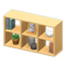 Open Wooden Shelves (Natural - Monochrome Photo) NH Icon.png