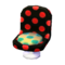 Polka-Dot Chair (Pop Black - Melon Float) NL Model.png
