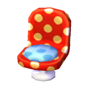 Polka-Dot Chair (Red and White - Soda Blue) NL Model.png
