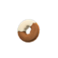 white-chocolate donut