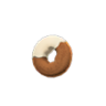 white-chocolate donut