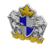 Crest doorplate's Silver & blue variant