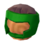 green headgear