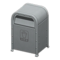 Steel Trash Can (Silver - Miscellaneous Garbage) NH Icon.png