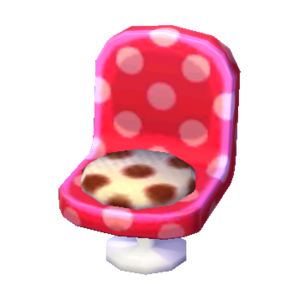 Polka-Dot Chair (Peach Pink - Cola Brown) NL Model.png