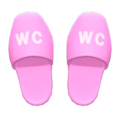 Restroom Slippers (Pink) NH Icon.png