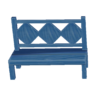 blue bench