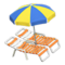 Beach Chairs with Parasol (Orange - Blue & Yellow) NH Icon.png