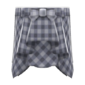 Draped Skirt (Gray) NH Icon.png