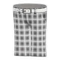Checkered School Pants (Light Gray) NH Storage Icon.png