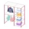 Midsized Clothing Rack (Pastel - Neutral-Tone Clothes) NH Icon.png
