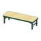 Outdoor Bench (Green - Light Wood) NH Icon.png