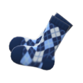 Argyle Crew Socks (Blue) NH Icon.png