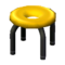 Donut Stool (Black - Lemon) NL Model.png