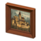 Fancy Frame (Brown - Landscape Oil Painting) NH Icon.png