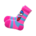 Funny-Face Socks's Pink variant