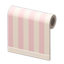 pink-striped wall