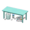 Sloppy Table (Light Blue - Fashion) NH Icon.png