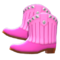 Cowboy Boots (Pink) NH Icon.png