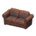 Double sofa's Dark brown variant