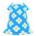 Blossom dress's Blue variant