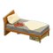 Sloppy Bed (Natural Wood - Beige) NH Icon.png