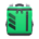 Square backpack's Green variant