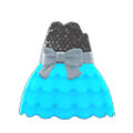 Bubble-Skirt Party Dress (Light Blue) NH Storage Icon.png