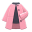 Collarless Coat (Pink) NH Icon.png