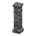 Decorative pillar's Gray stones variant
