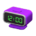 Digital alarm clock's Purple variant