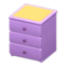 Simple Small Dresser (Purple - Yellow) NH Icon.png