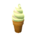 Soft-serve lamp's Green-tea swirl variant